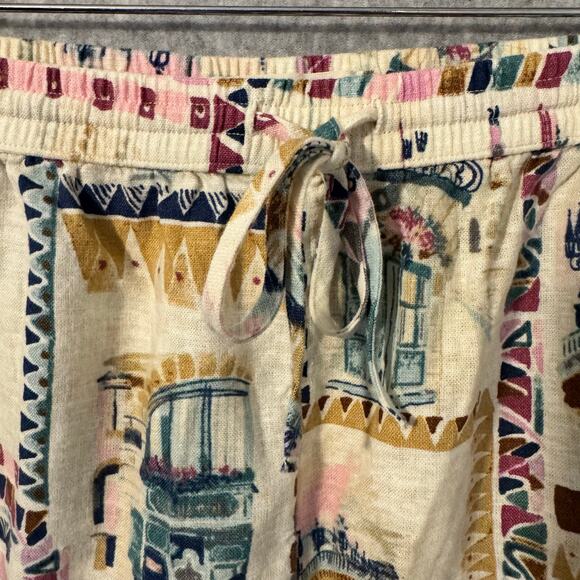 Lucky Brand Linen Blend Shorts Women's XXL Pockets Casual Travel Drawstring - Picture 4 of 13